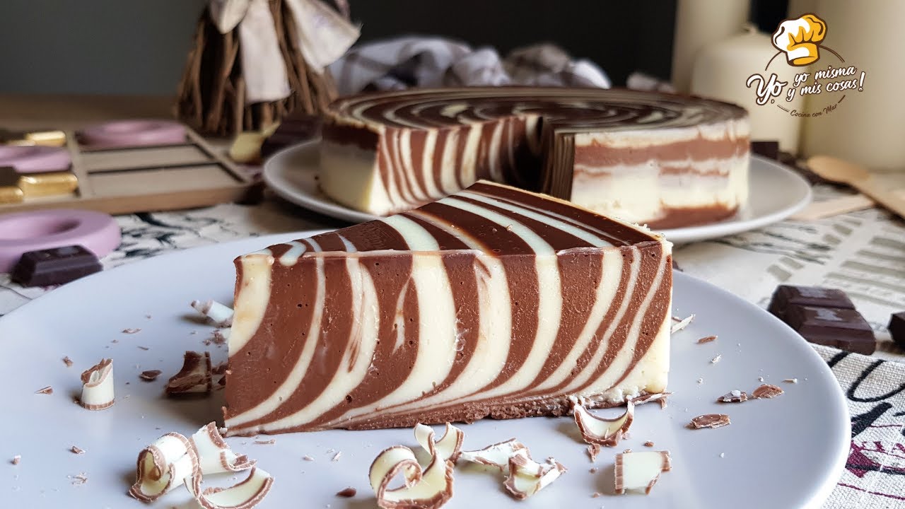 ⭐ Tarta Cebra de QUESO y CHOCOLATES (Blanco y negro)