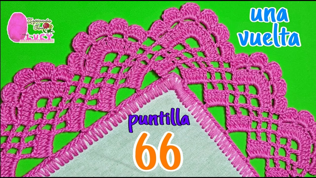 Puntilla 66/ sencilla y bonita de una sola vuelta.
