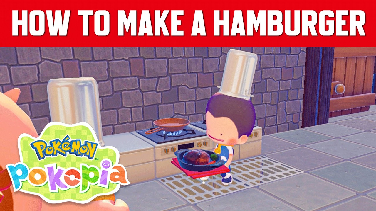 Pokemon Pokopia - How to get Beans and Cook a Hamburger Steak