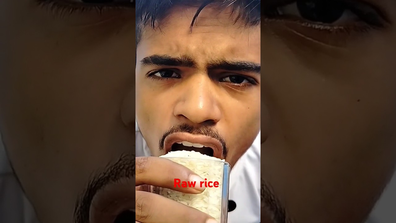 #EatingrawRice