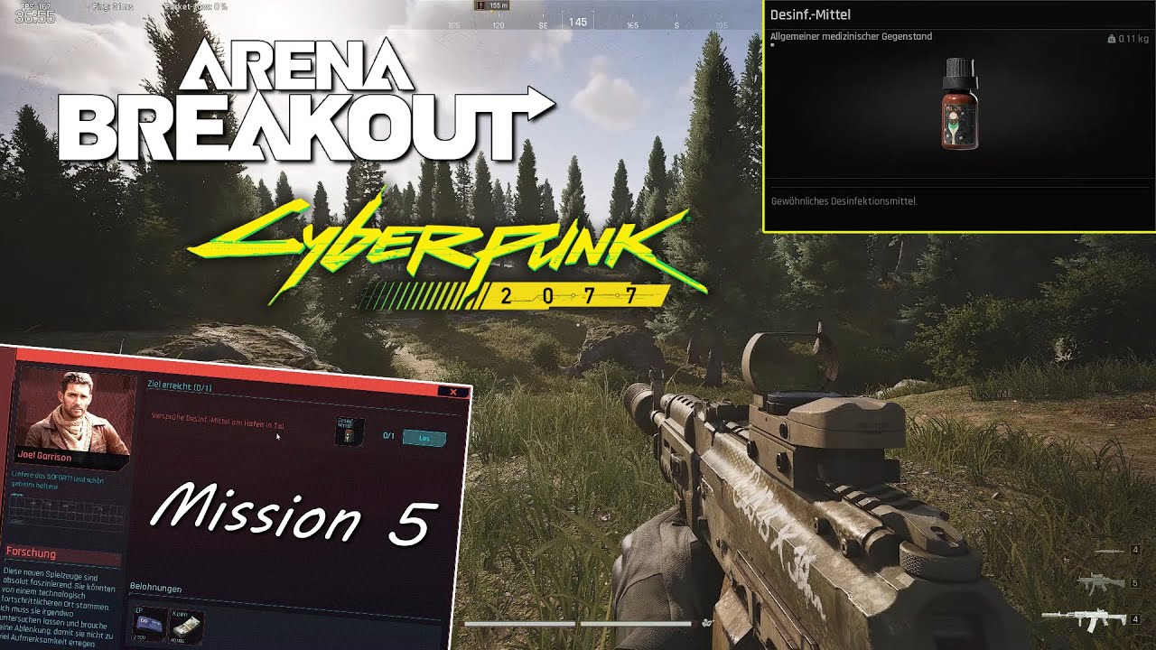 Alleine in Tal in Arena Breakout Infinite - Cyberpunk-Mission und Event-Übersicht 😉