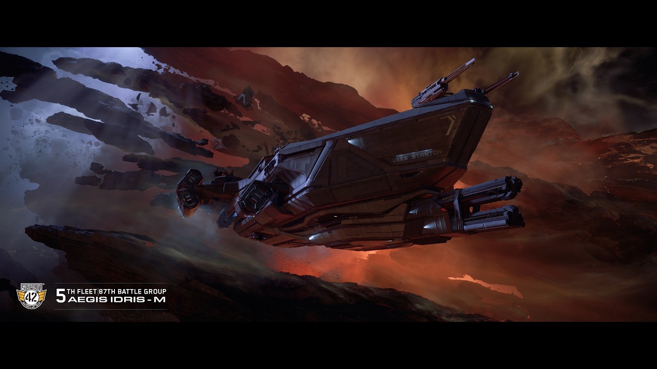 Star Citizen | Idris-M vs Idris-K and support fleet | Epic space fleet battle | Patch 4.6