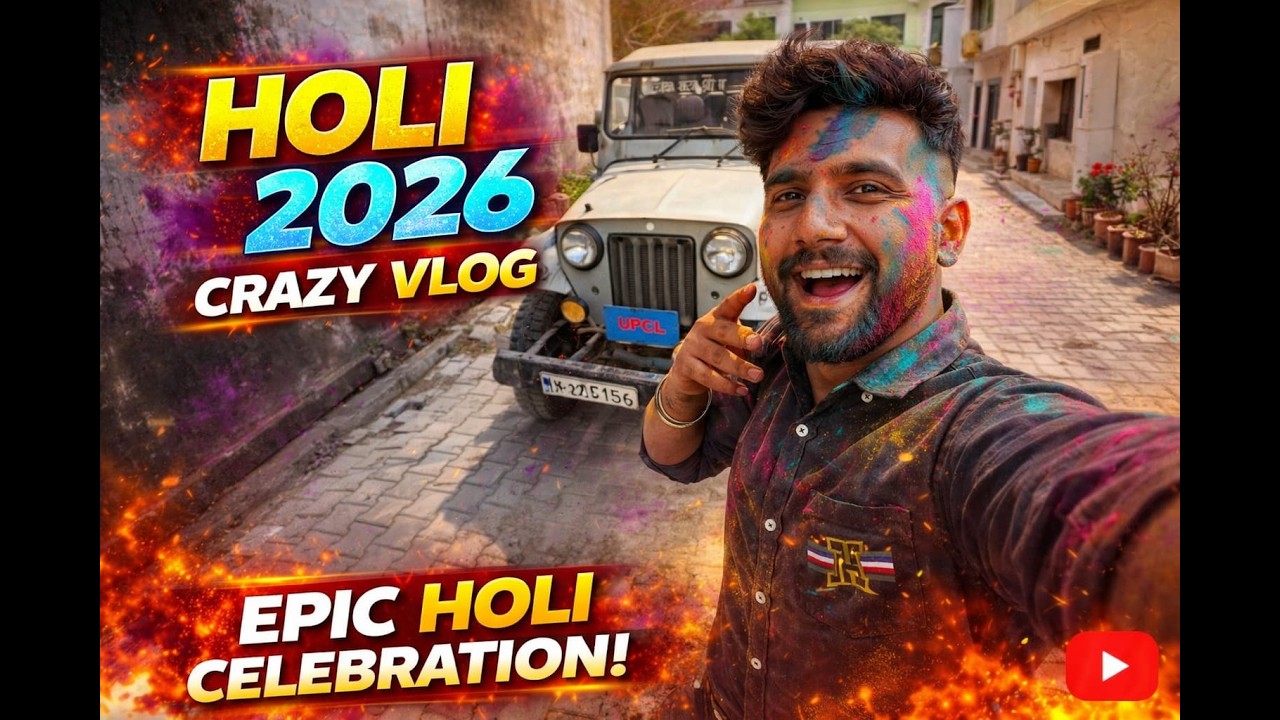 HOLI  PER   DHAMAAL MACHAA  DIYA OLD MODEL *GYPSY 🚗💨* SE  | Doston Ke Saath Gypsy Ride Vlog 2026 😍😍 