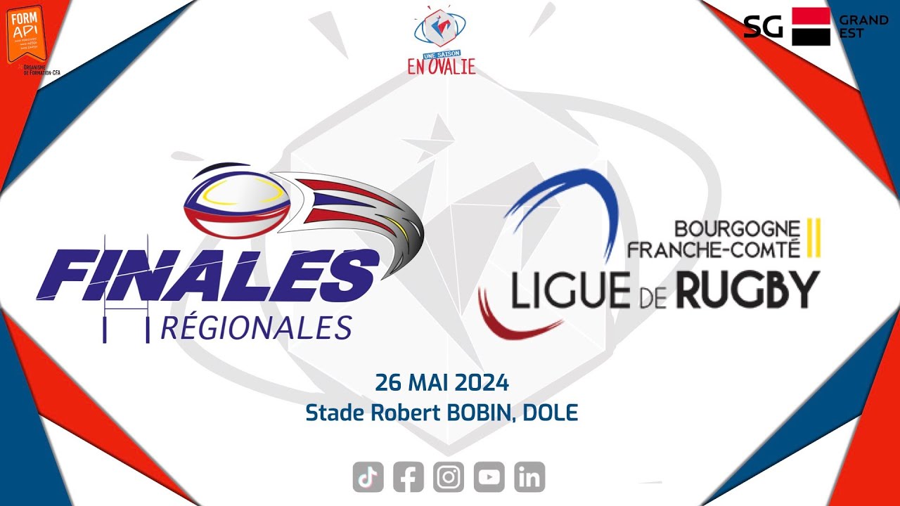 Finales #jeunes  Ligue Rugby BGFC  26/05/2024, stade Robert BOBIN, Dole.
