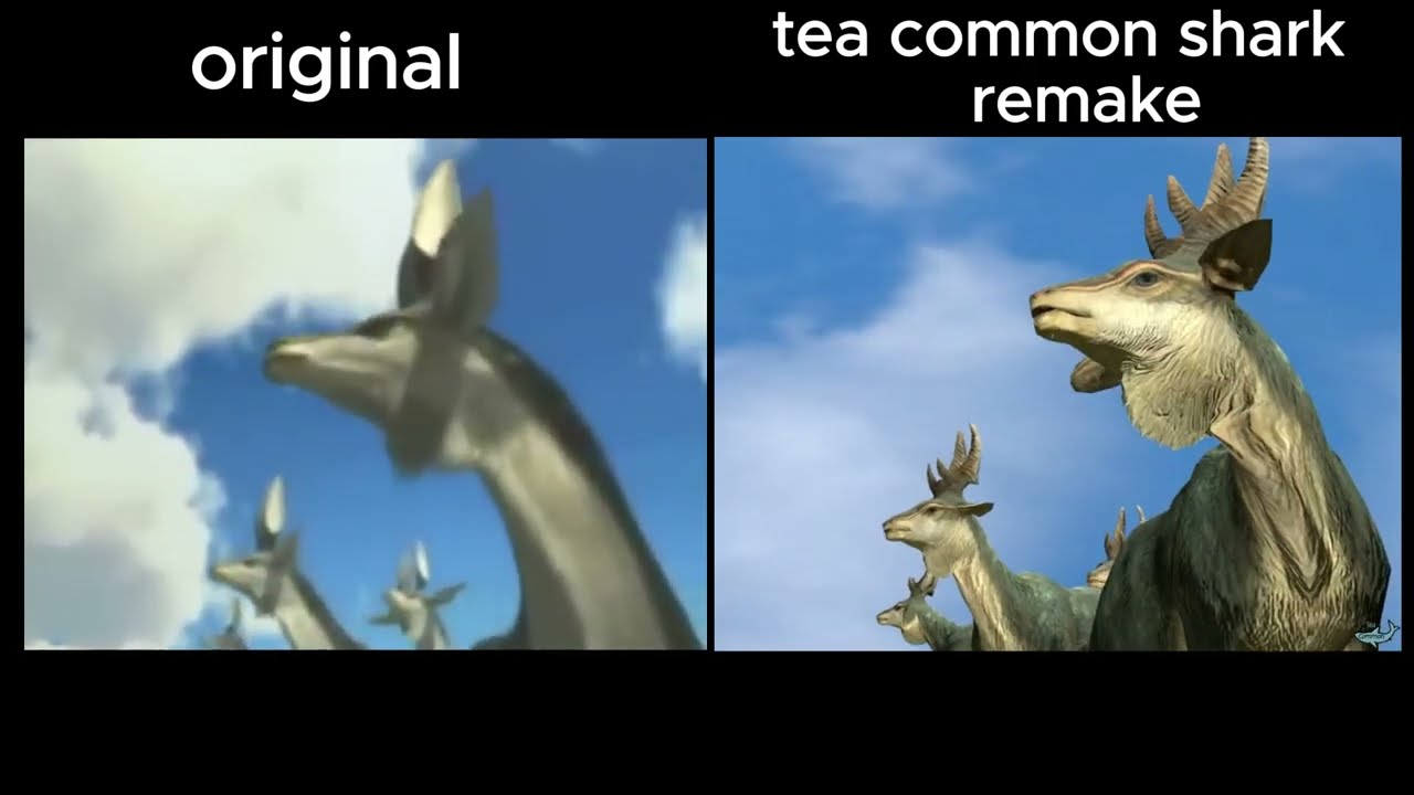 monster hunter opening / Tea common shark remake comparison