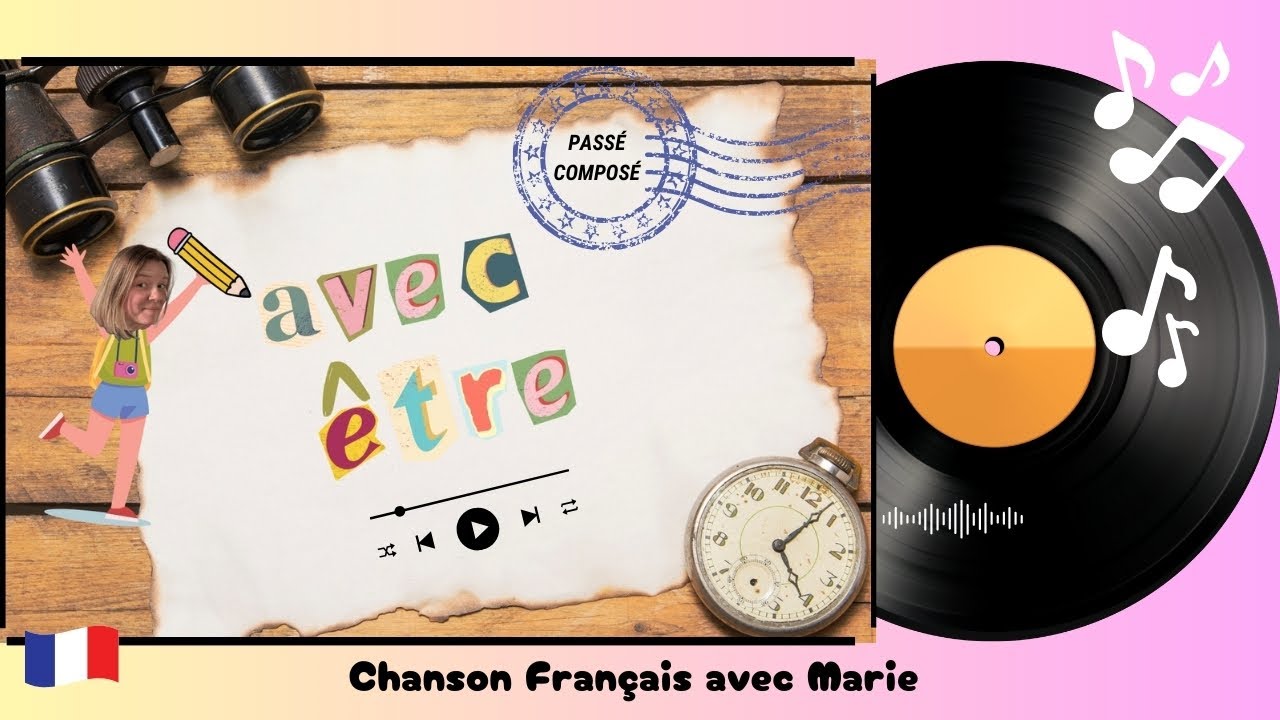 Avec être – Chanson pour apprendre les verbes au passé composé 🎶 (Français FLE)