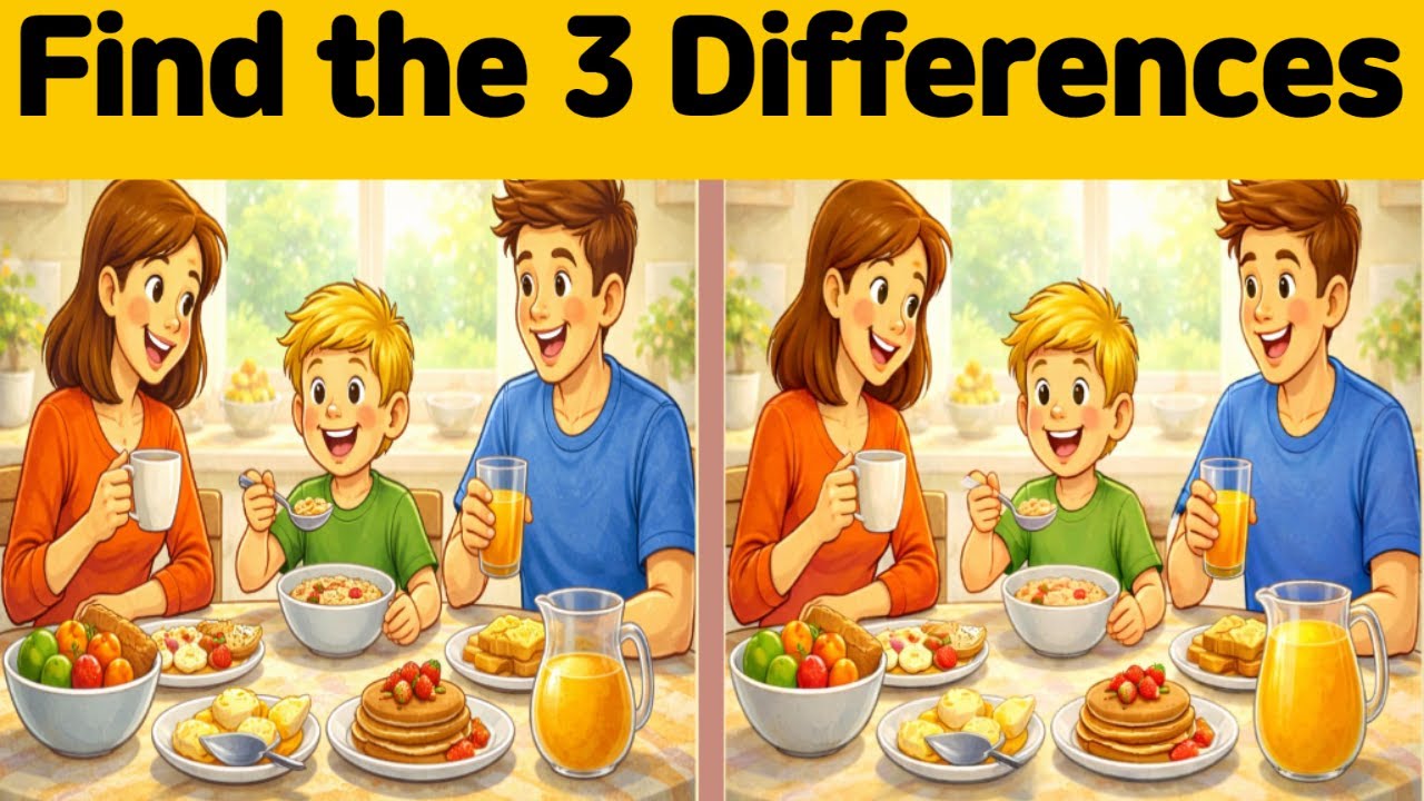 【Spot the 3 Difference】sneaky detail  #間違い探し #cbpuzzle  #findthedifference #mindworkout #違い探し#quiz