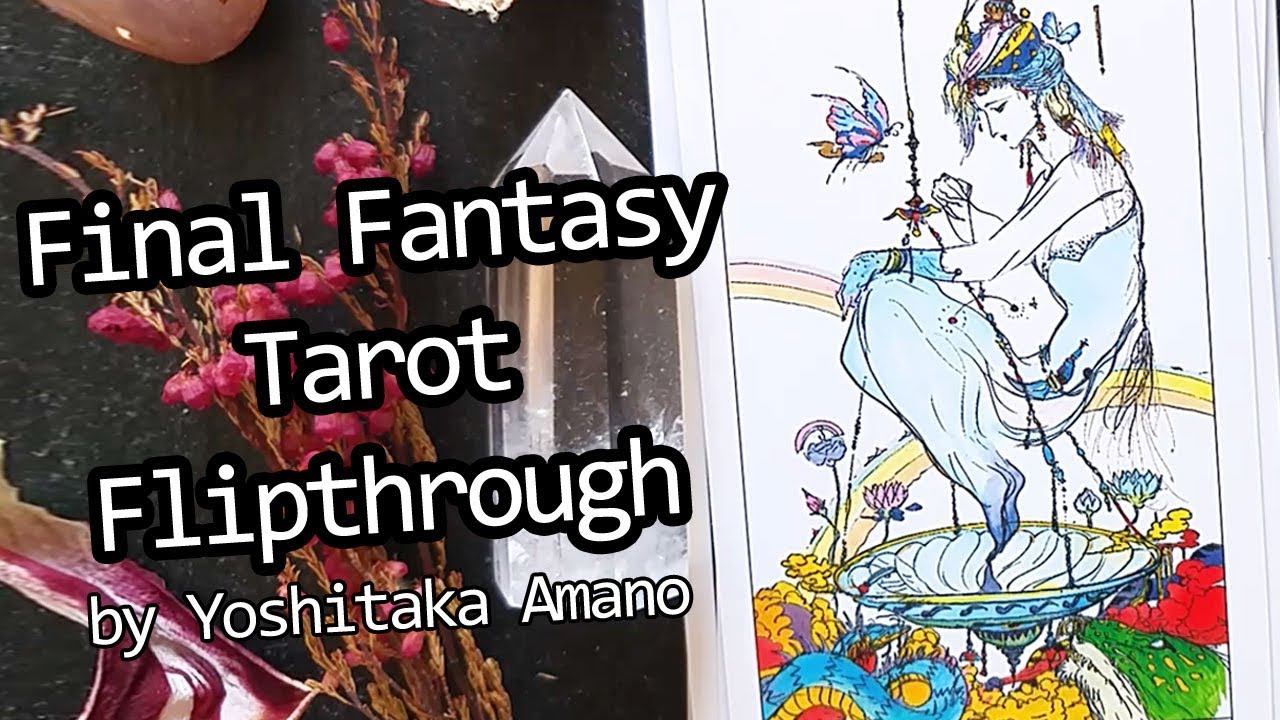 Amano Tarot Flipthrough | Final Fantasy Artist Yoshitaka Amano