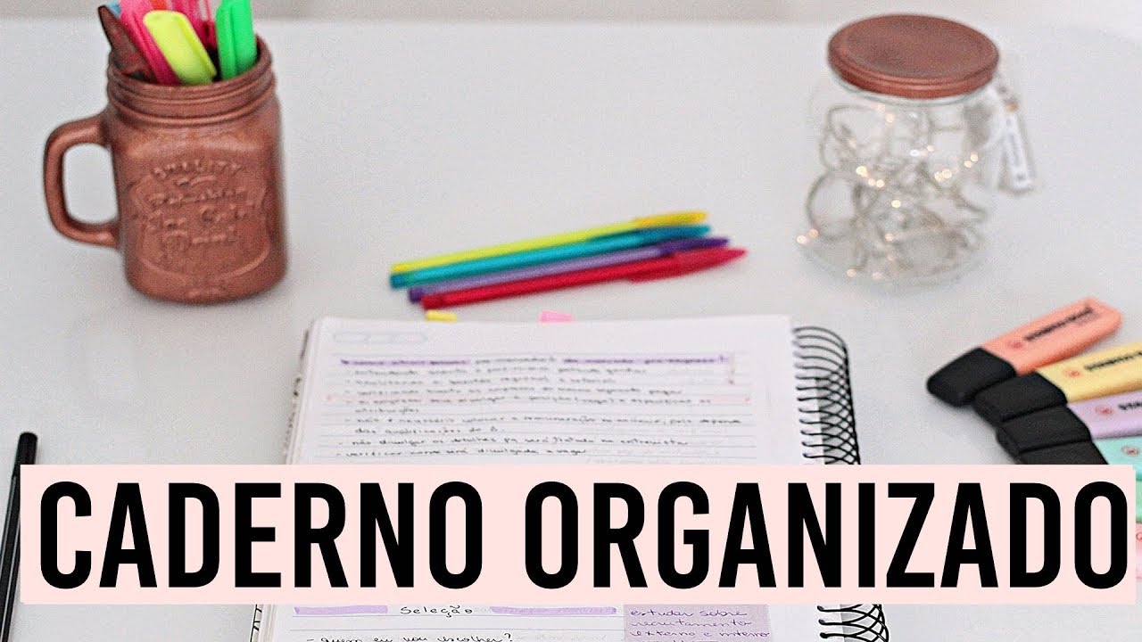 MEU CADERNO DA FACULDADE DE PSICOLOGIA | como manter um caderno organizado?