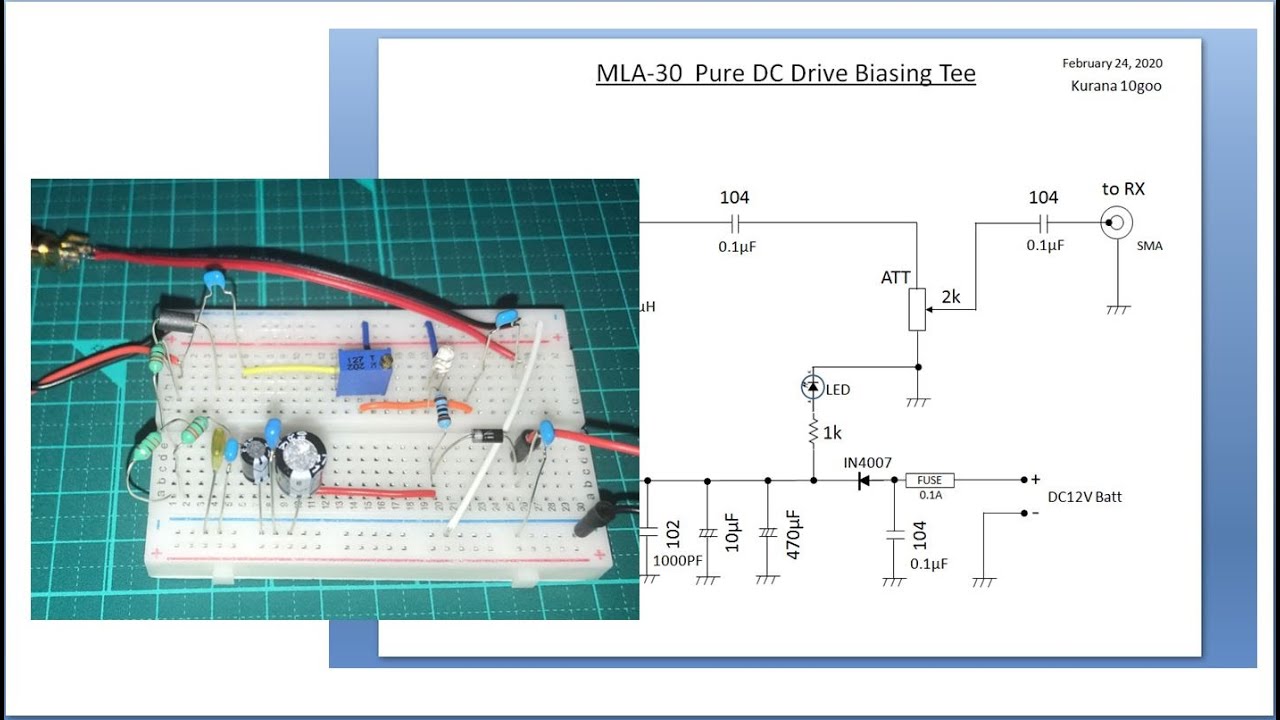 MLA-30  Pure DC Drive Biasing Tee / prototype model