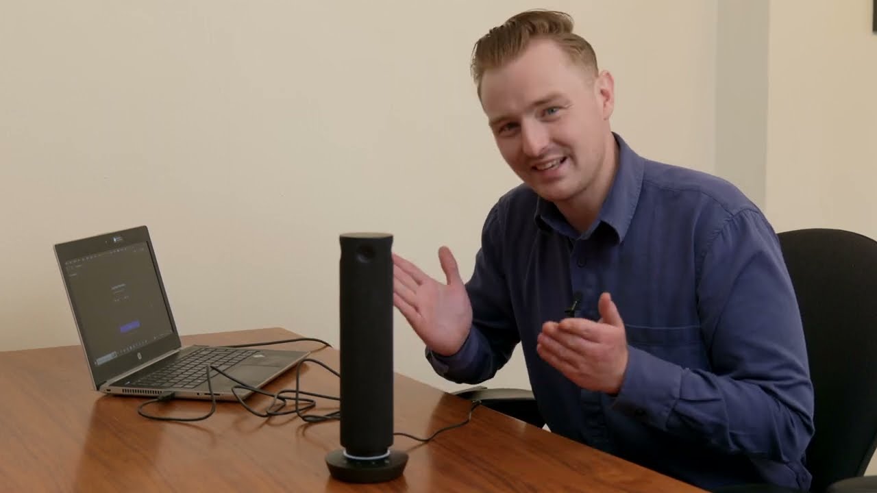 Unboxing Panasonic's PressIT360 camera speakerphone