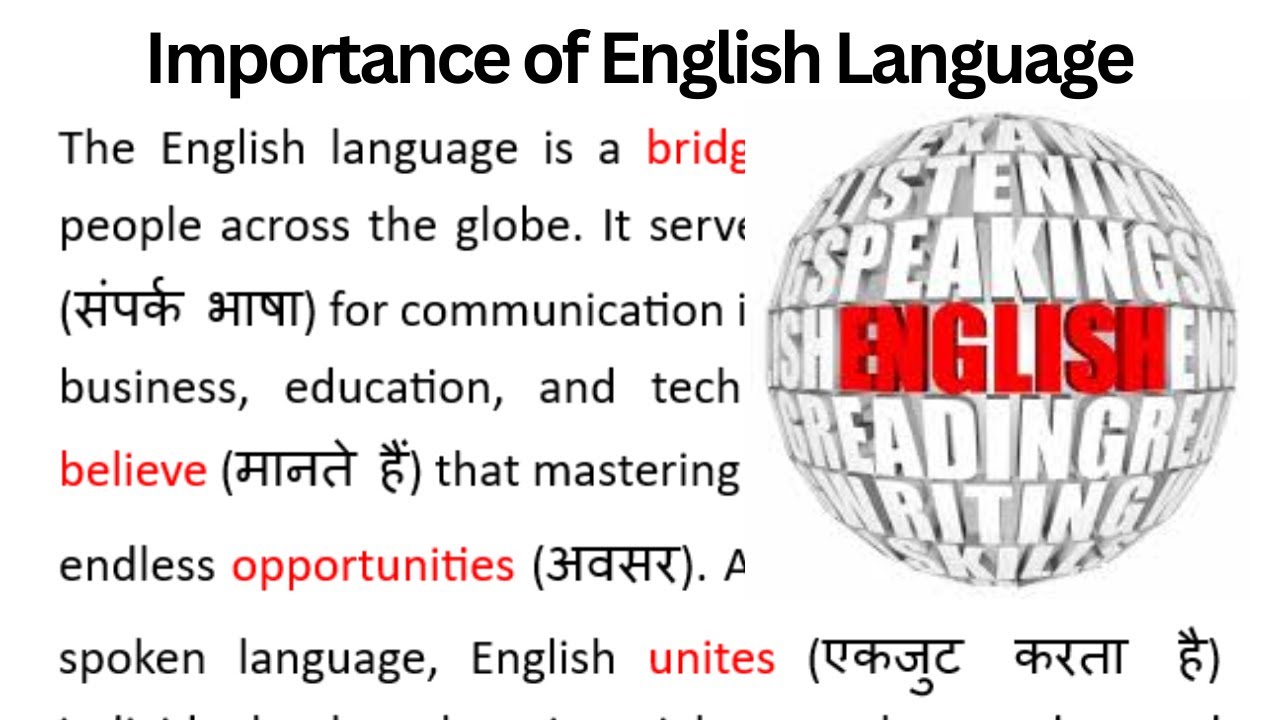 Importance of English Language | Paragraph Reading |Motivational | Passage Reading |English Story |