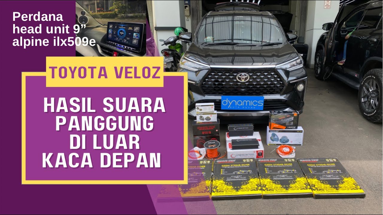 TOYOTA VELOZ  2022: 3 WAY PERDANA HEADUNIT ALPINE ILX 509E 9
