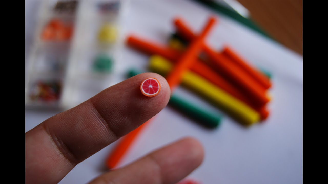 Blood Orange Cane: Polymer Clay
