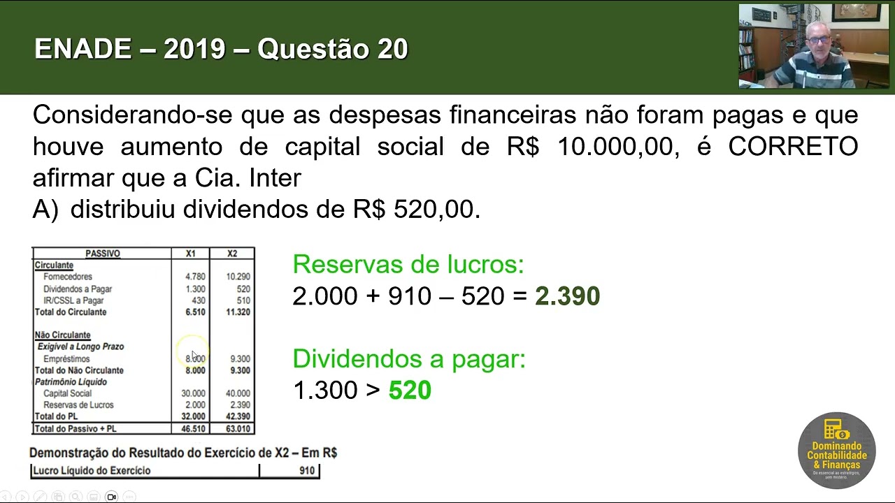 CGF ENADE 2019 Q 20