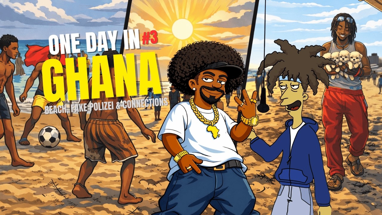 One Day in GHANA #3 - Beach Day & Kontrolle durch Fake Polizei