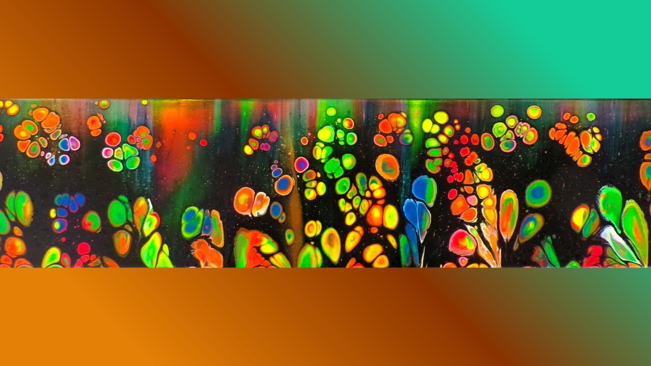 Autumn's Kaleidoscope: A Fluoro Swipe with Prismatic Colors and Northern Lights! #swipe #fluidartist