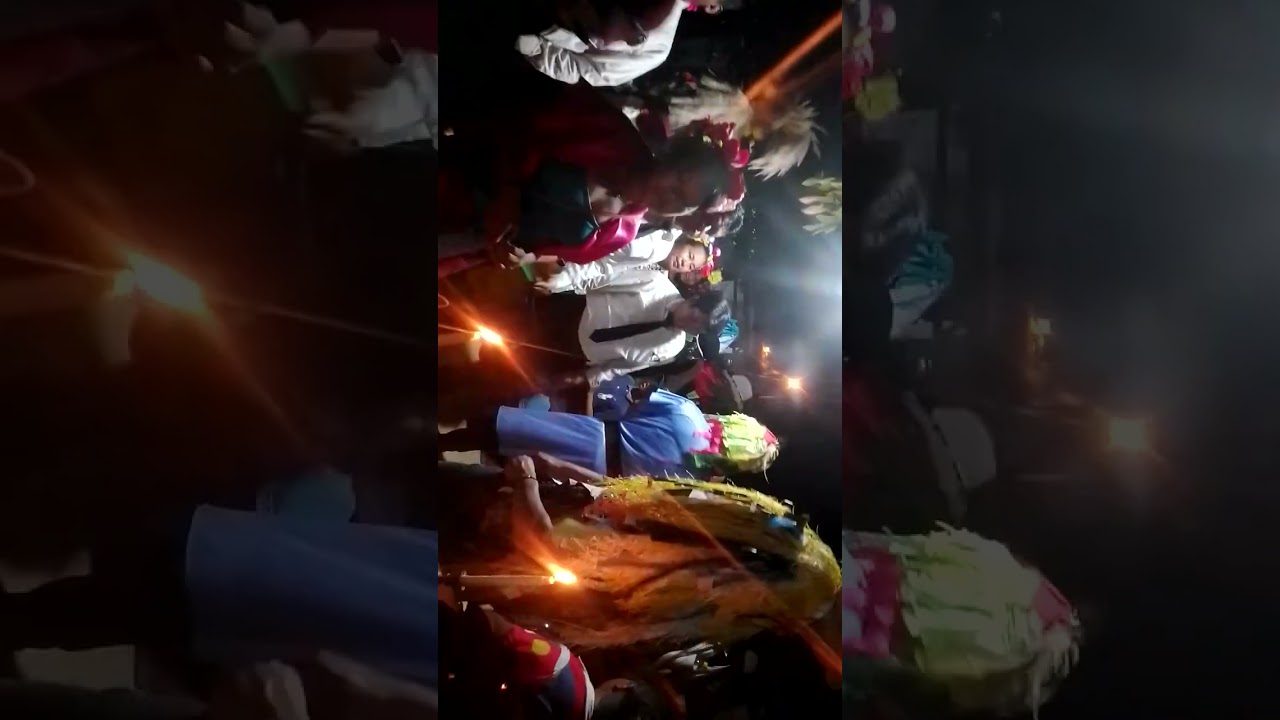 santos barco de Trinidad procesion grupo Pedro Ignacio muiba del cabildo indigenal