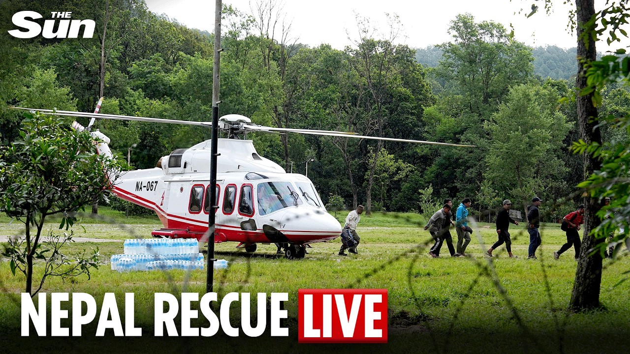 LIVE: Rescue helicopters from Nepal's Bidur deliver aid and evacuate people following floods