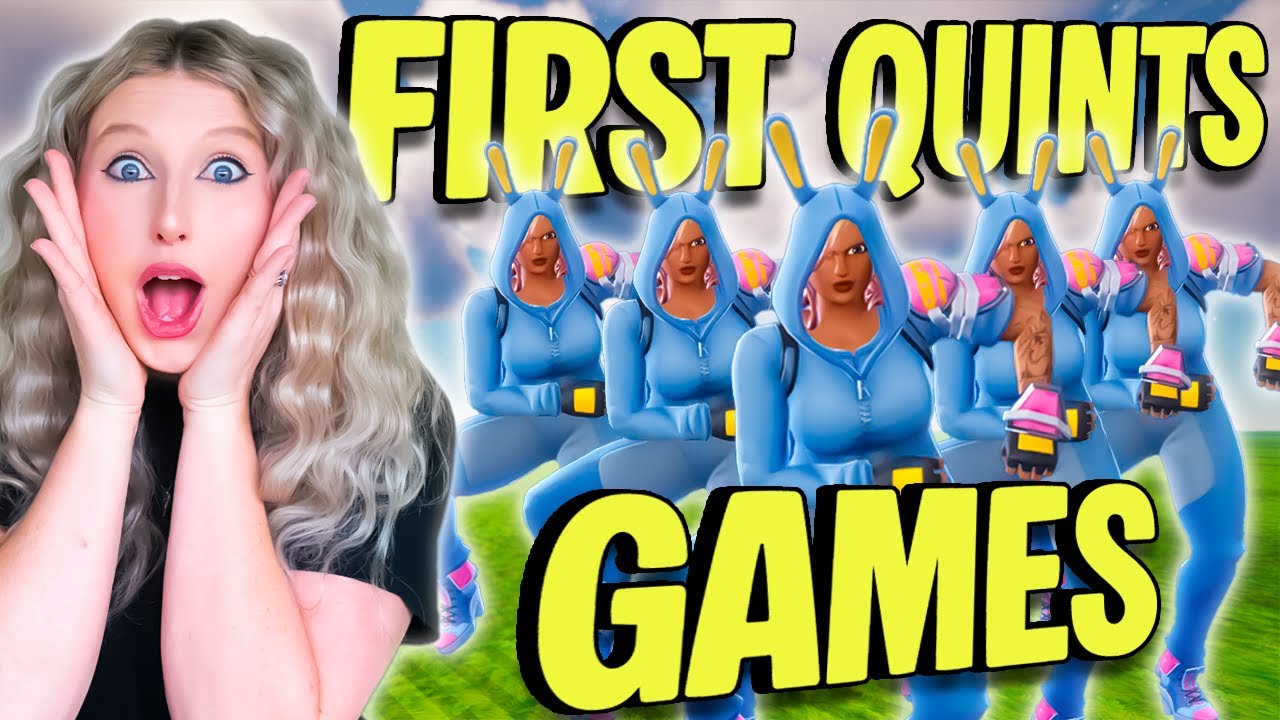 My FIRST EVER Quints Game! New Mode FORTNITE
