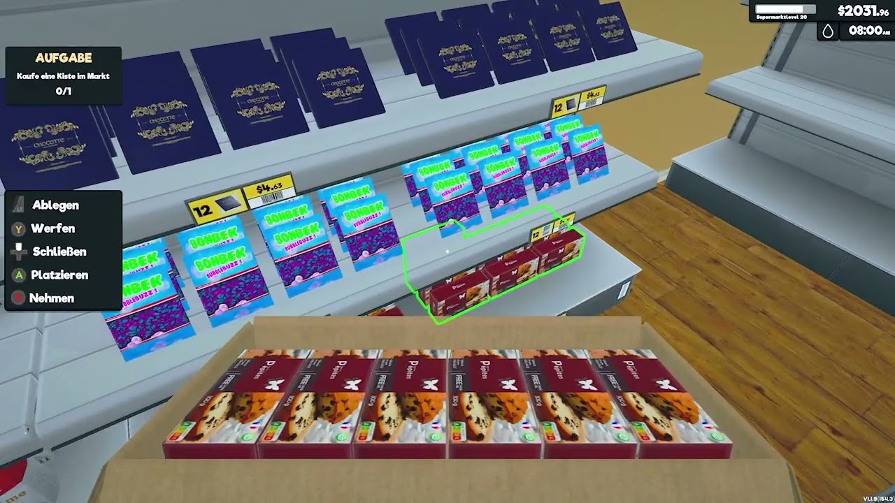 Supermarket Simulator : Billig Das Willig , Der Laden in 09... Es bricht das Absurde Chaos aus (F8)