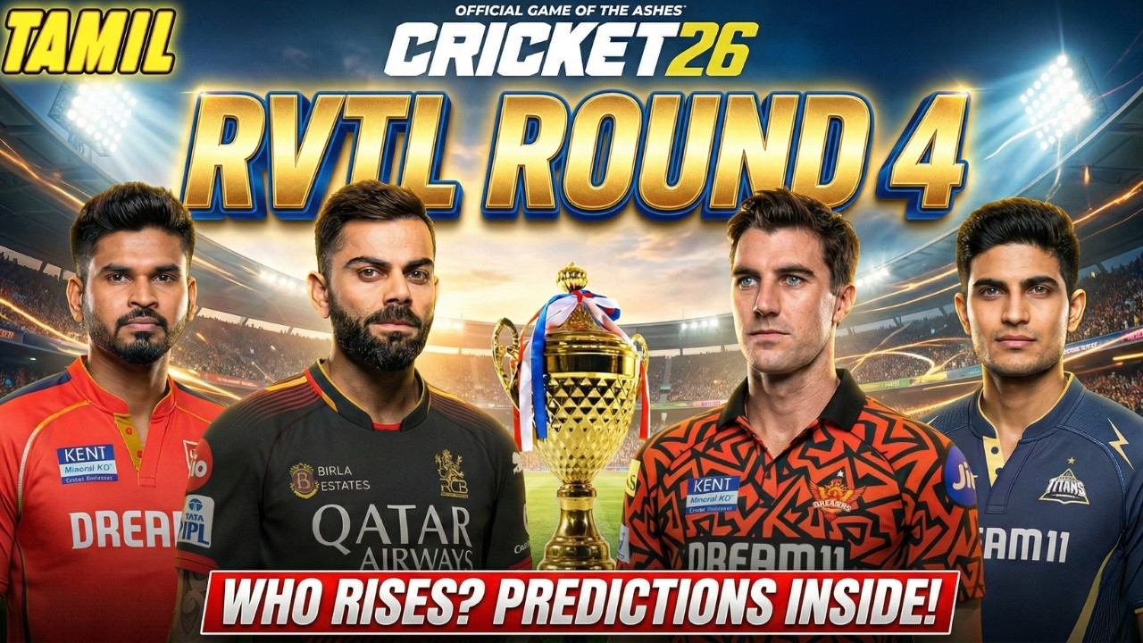 RCB vs SRH & PBKS vs GT LIVE! 🏏 RVTL Tournament Round 3 Tamil | Cricket 26 Gameplay | Kohli-in Mass🔥