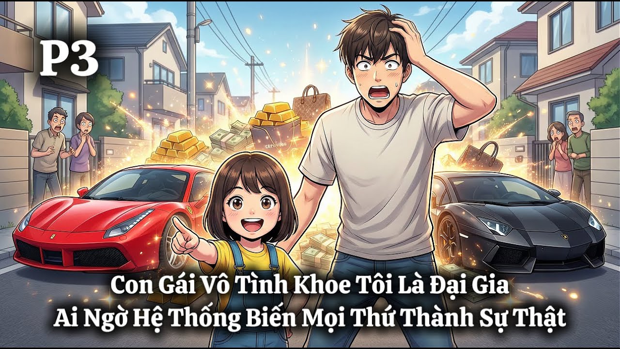 Con Gái Vô Tình Khoe Tôi Là Đại Gia, Ai Ngờ Hệ Thống Biến Mọi Thứ Thành Sự Thật | P3