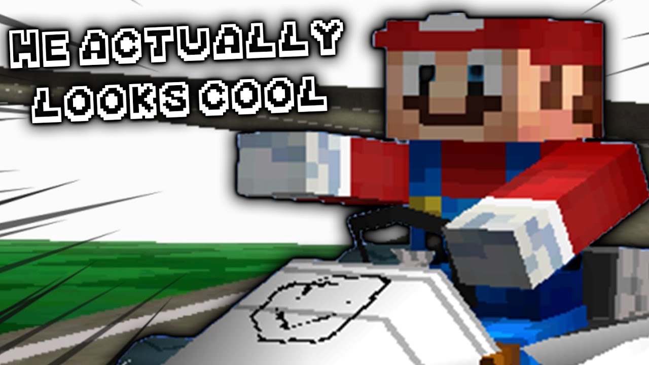 They added Minecraft Mario to Mario Kart DS.