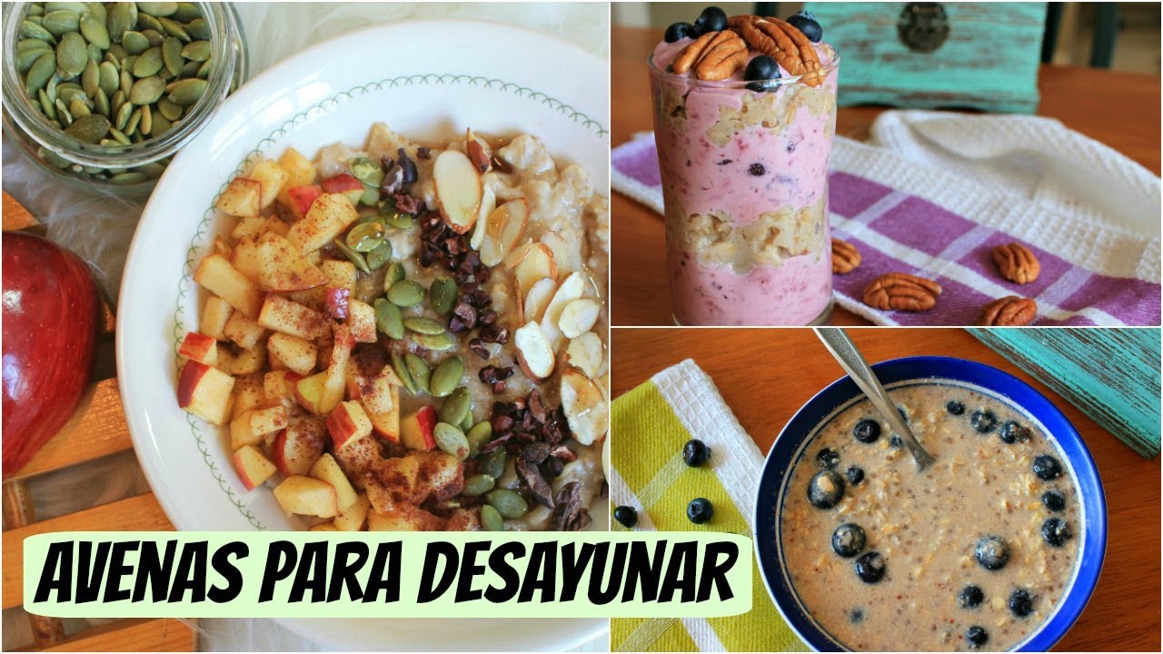 Avenas para desayunar: 3 recetas facilísimas