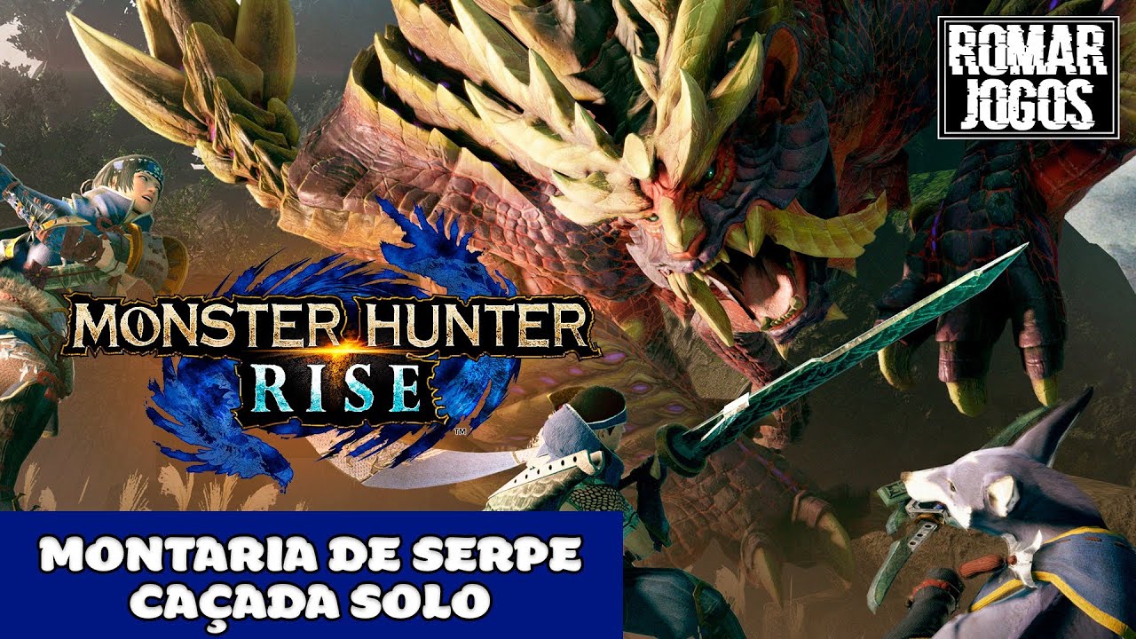 Nova Montaria de Serpe e Caçada Solo - Monster Hunter Rise Trial/Demo