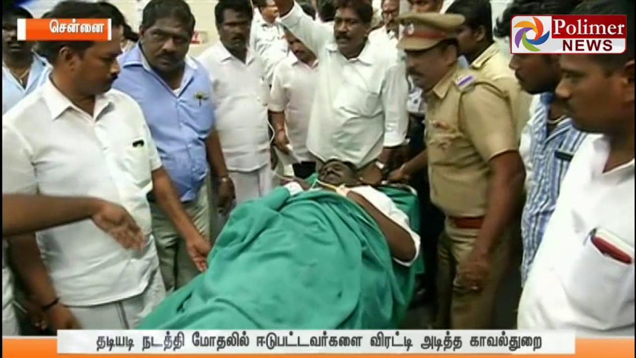 RK Nagar : OPS and TTV's Party members fight during election campaign | Polimer News