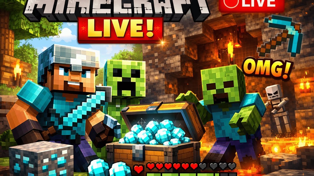 Minecraft Live 🔴 | Starting a New Survival World! | Road to Pro 😎