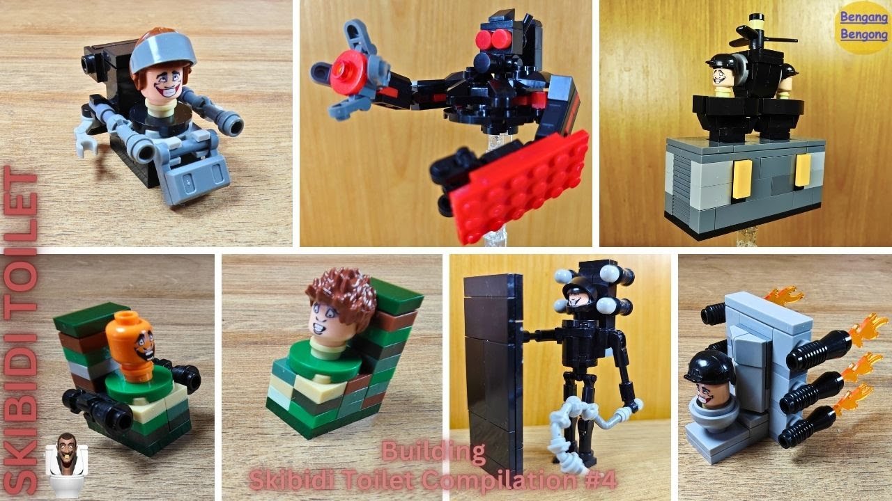 Speed Build Skibidi Toilet LEGO: Building Skibidi Toilet Army Compilation part 4