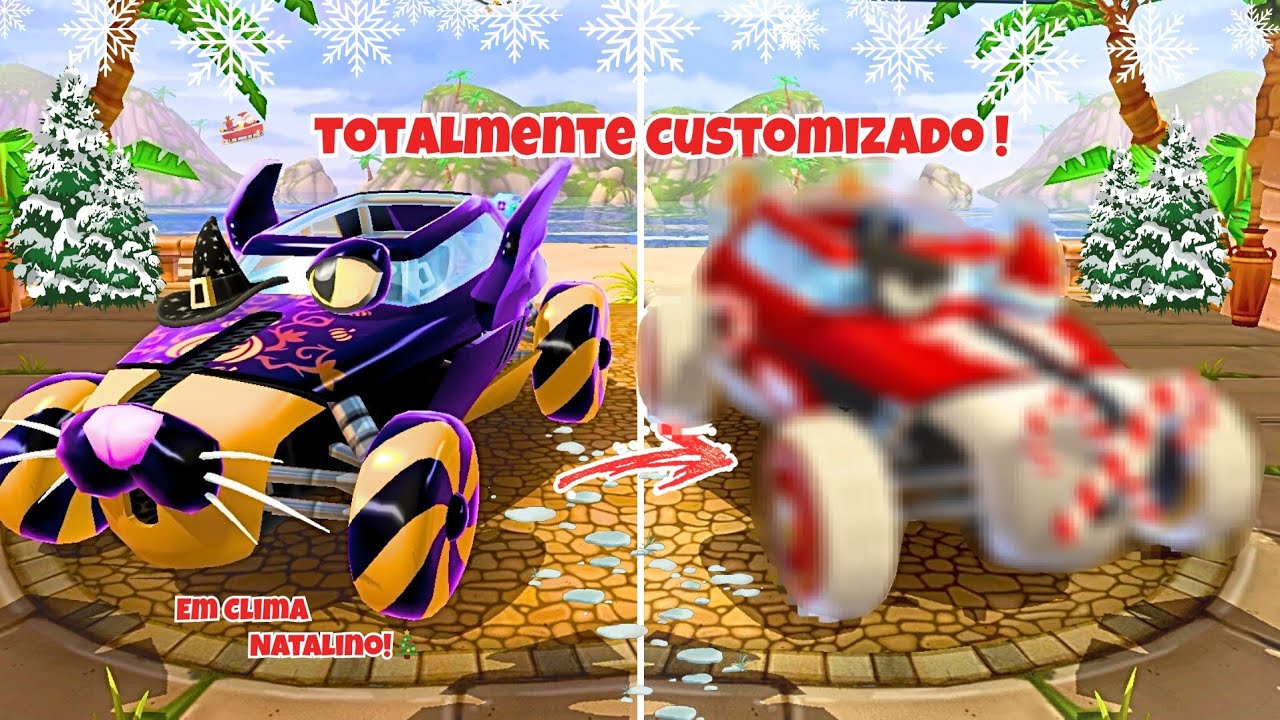 CUSTOMIZAÇÃO:O CARRO DO PAPAI NOEL!🎅🏽🎄-Beach Buggy racing2 #bbracing2 #natal #cristmas #brasil #novo