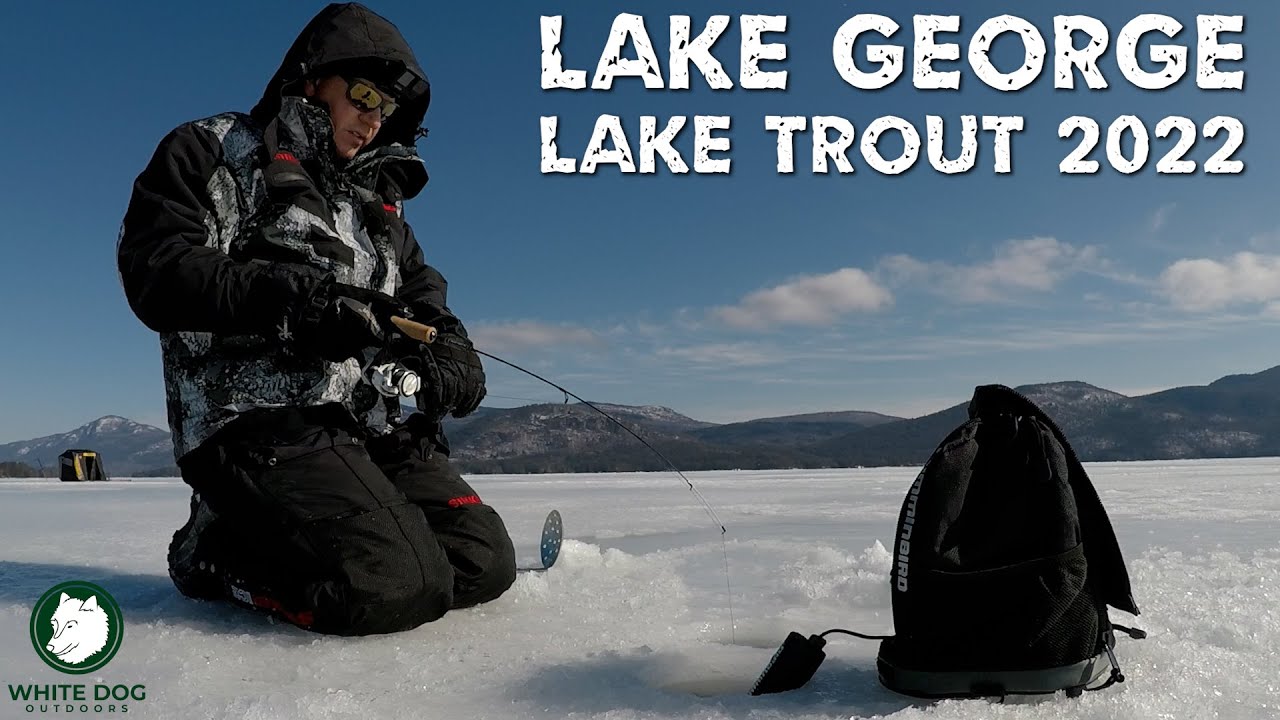 Jigging Lake Trout - Lake George Ice Fishing 2022