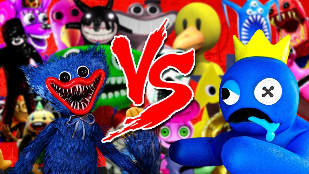 Huggy Wuggy Vs Blue + outras Batalhas de Rap de Personagens de Terror (Compilado com melhores rimas)