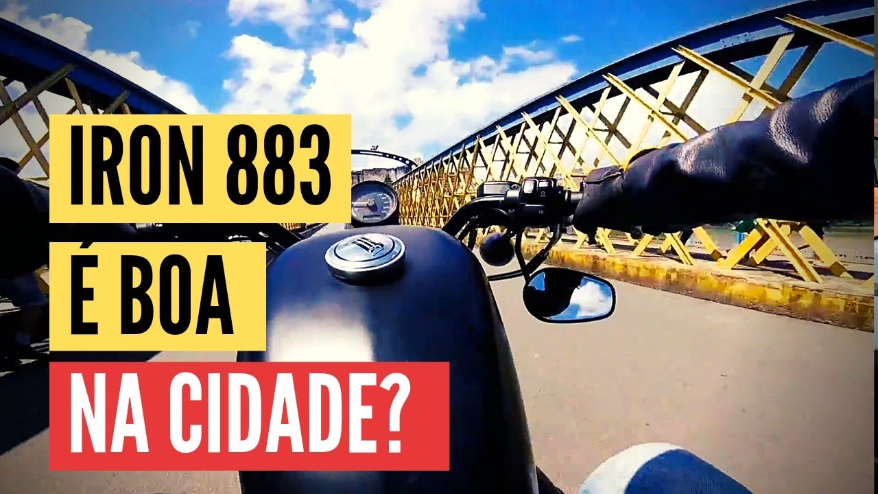 Harley 883 Test Ride da Iron na cidade.