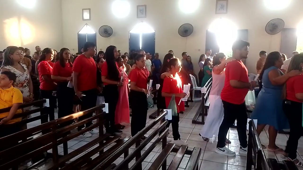 Entrada dos Crismados - Paróquia St Antônio - Crisma 2026 - Magalhães de Almeida-MA 
