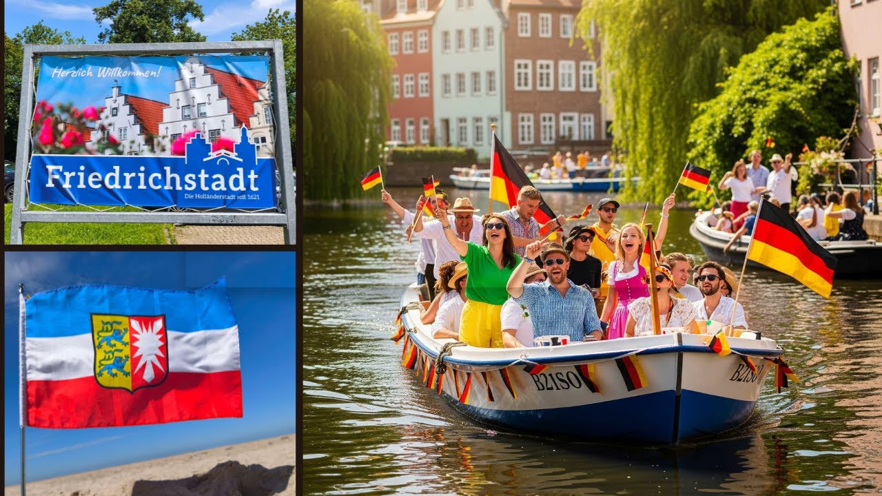 Friedrichstadt Grachtenrundfahrt – Bootstour durch das „Kleine Amsterdam“ in Nordfriesland