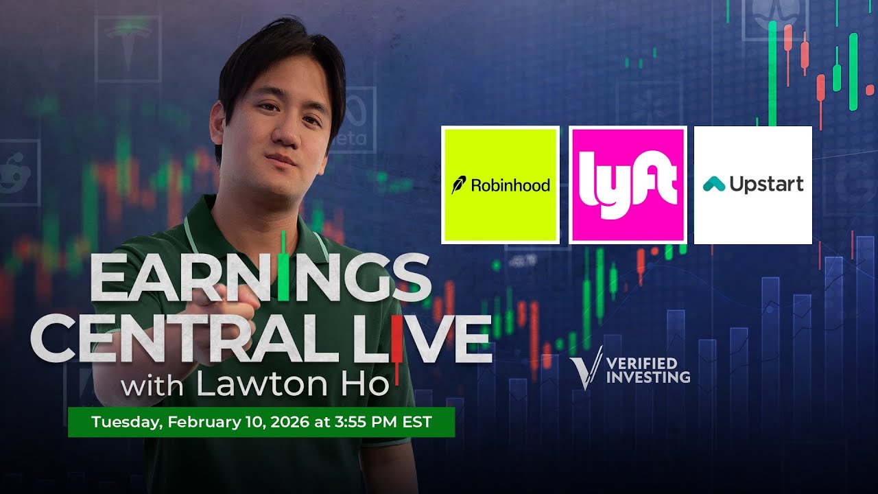 Live Trading $LYFT, $UPST, $HOOD Earnings | Earnings Central Live