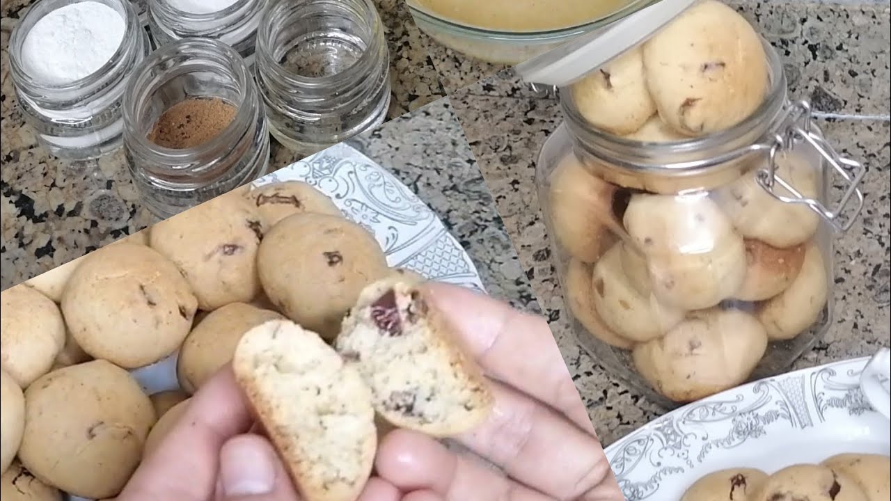 بسكوت التمر والقرفه بدون ذبده وخلاط⁉️ بأبسط المكونات