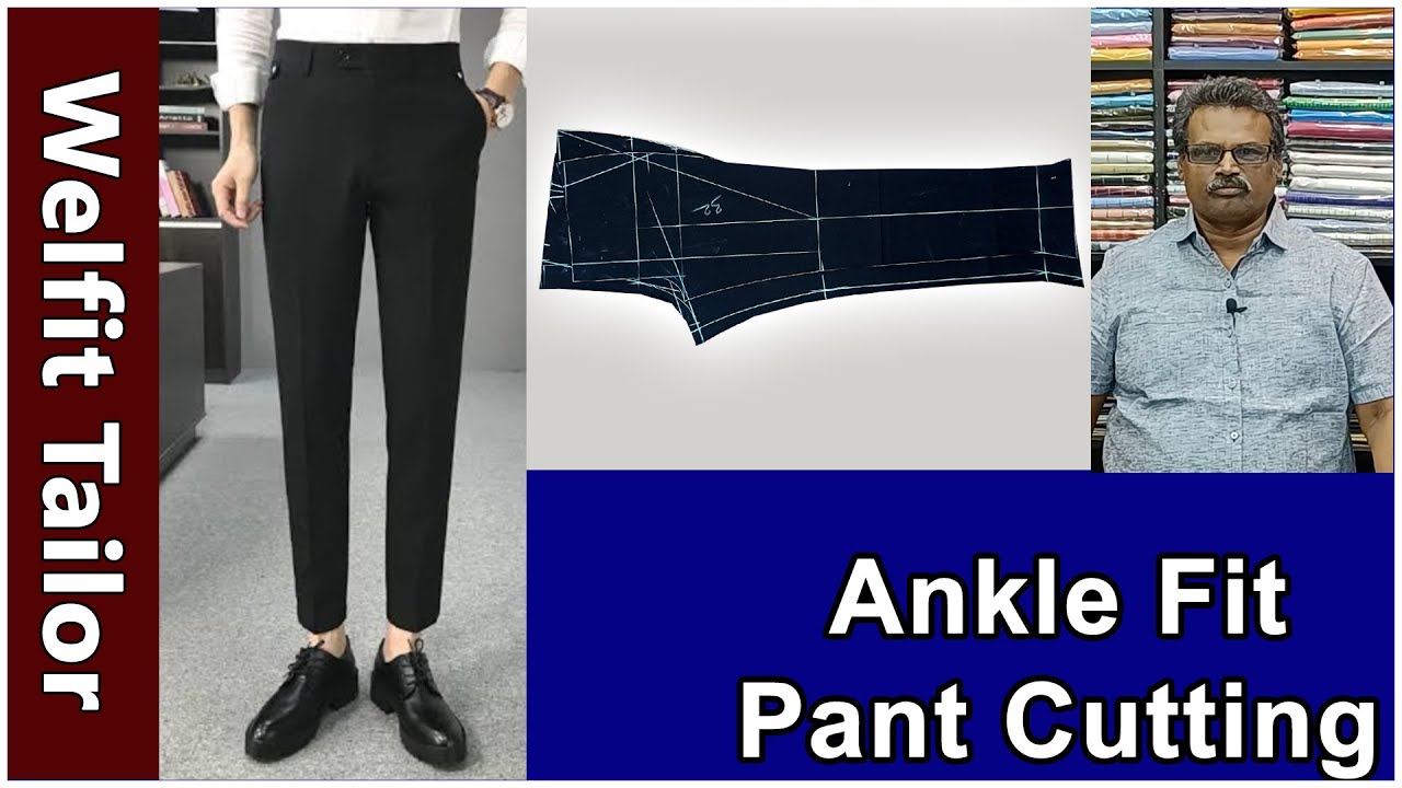 Ankle Fit Pant Cutting Explain in Tamil| Welfit Tailor