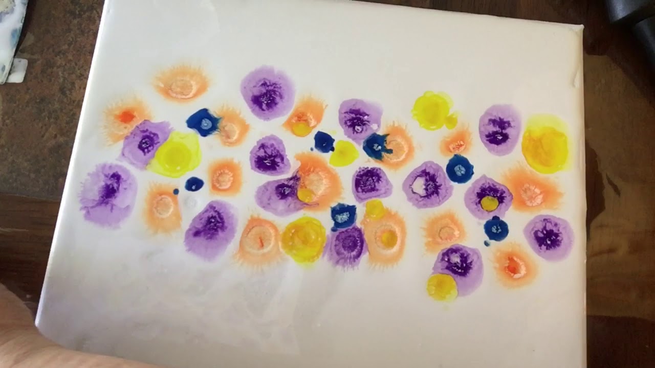 How to Make Acrylic Ink and Two Ways to Use It. Acrylic Ink Art Painting Techniques. (134)
