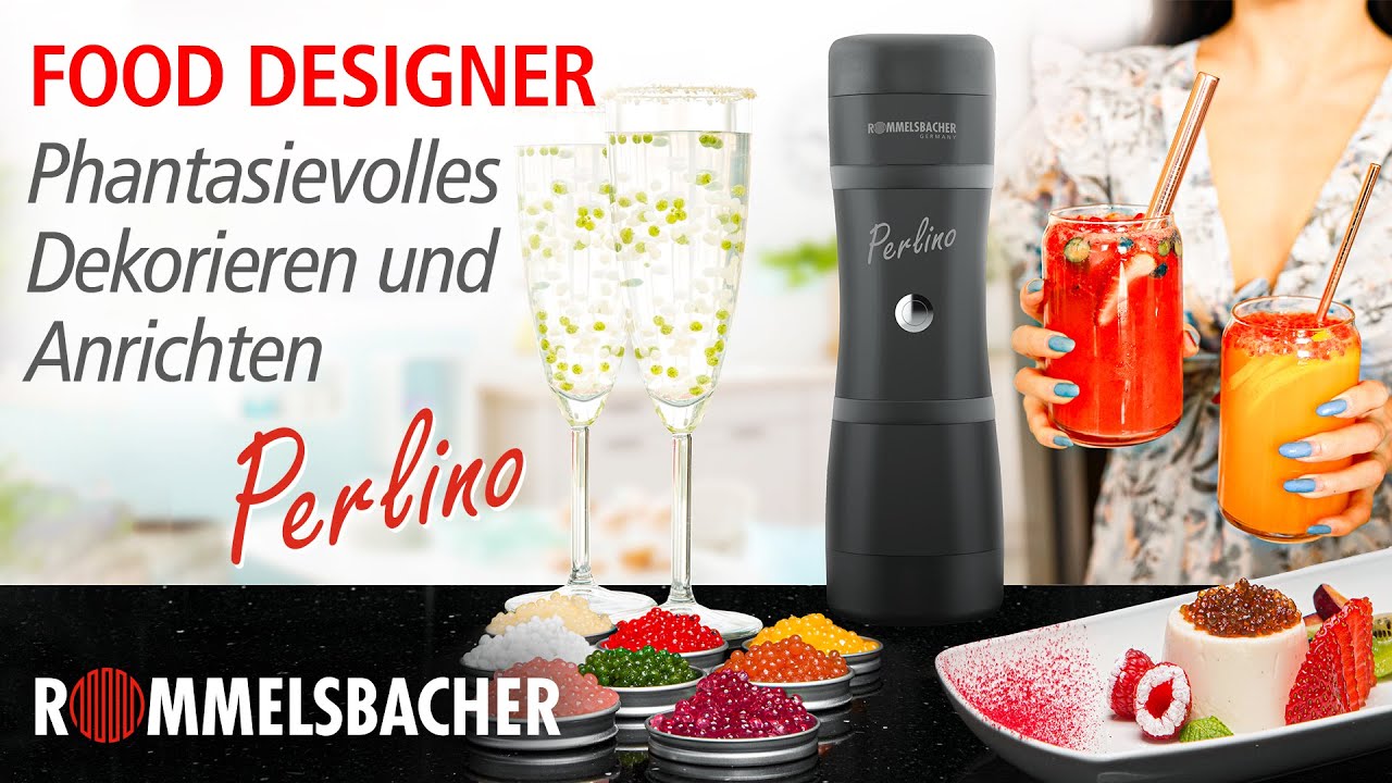 ROMMELSBACHER Food Designer 😋 Perlino 🧋🍹🍣 Phantasievolles Dekorieren und Anrichten