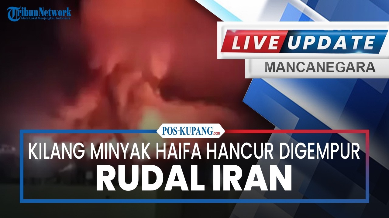 🔴Penampakan Kilang Minyak Haifa Hancur Digempur Rudal Iran, Balasan Dahsyat atas Serangan Israel