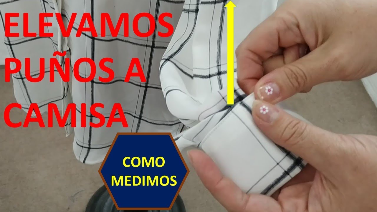 Acortar mangas de camisa elevando los puños y trasladando aberturas.