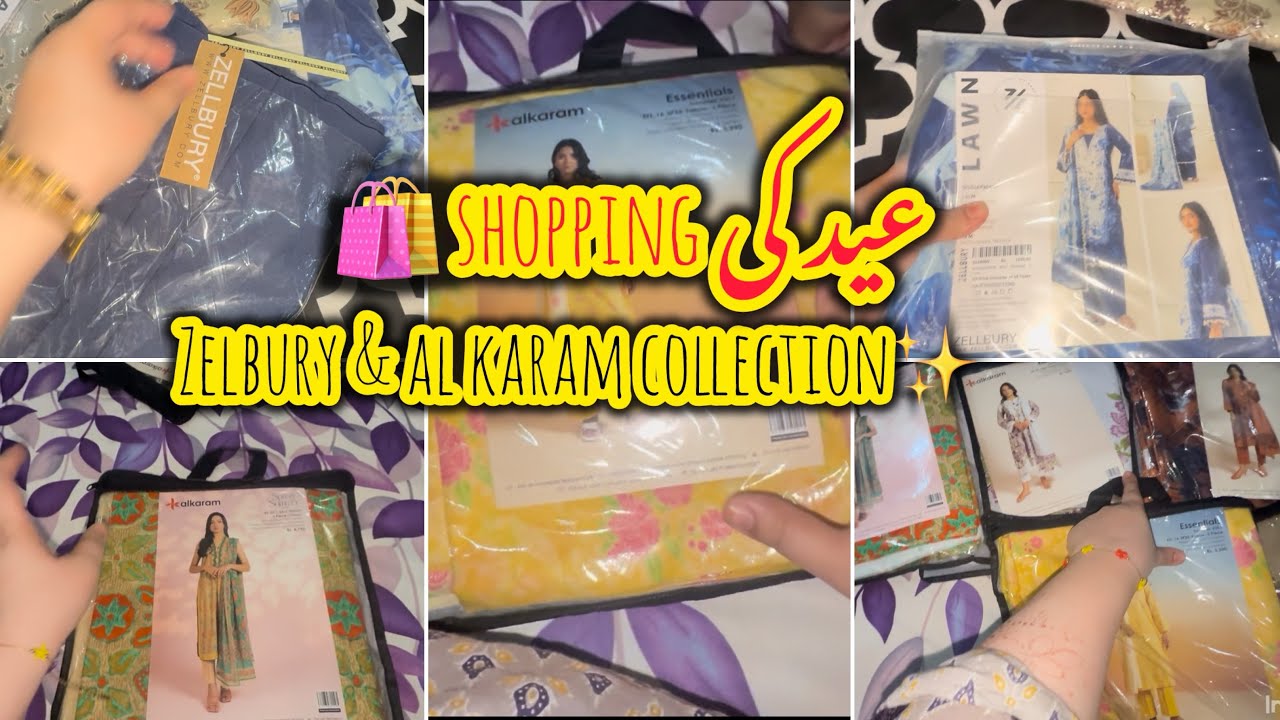 Eid ki shopping online ki \ zelbury and alkaram dresses \ dil khol k shopping kren is mahine