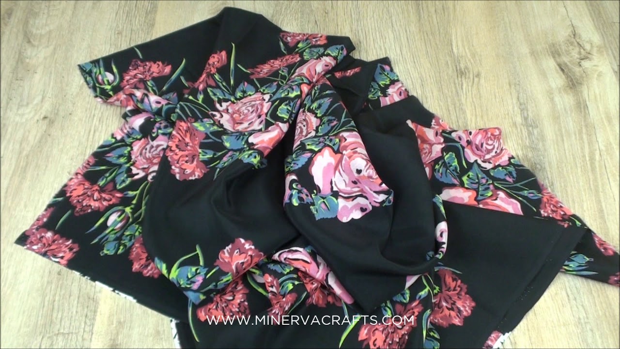 Floral Print Silk Crepe Dress Fabric