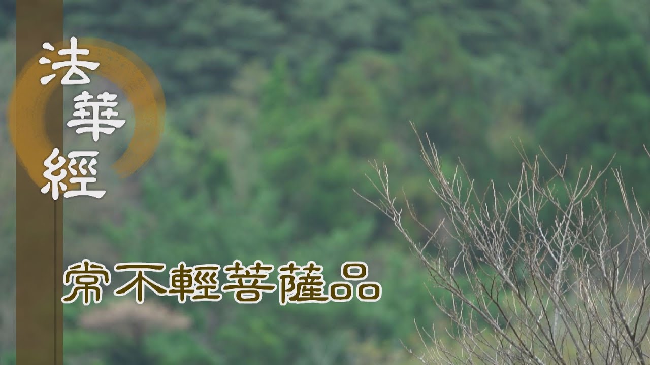 【靜思妙蓮華】法華經常不輕菩薩品 - 能知見聞 方得思修 - 第1726集 20240724  (ENG CC)