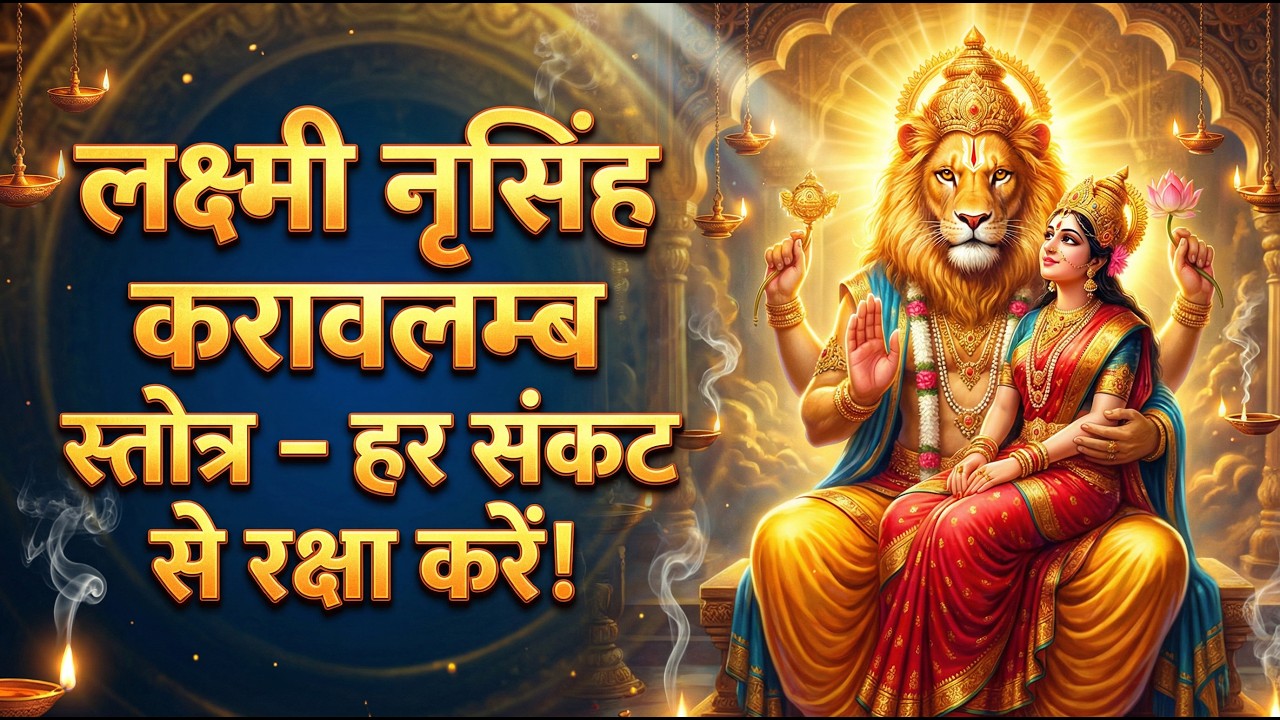 शक्तिशाली भक्ति स्तोत्र: लक्ष्मी नृसिंह करावलम्ब | संकटमोचन पाठ #lakshmi #narsimha #bhakti